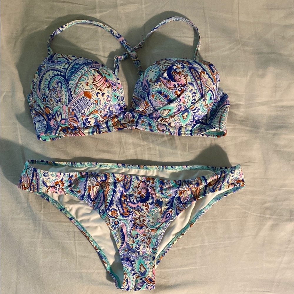 Victoria’s Secret Floral Paisley Bikini Set